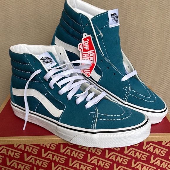 Vans Sk8-Hi Blue Coral / True White MENS - Picture 5 of 16